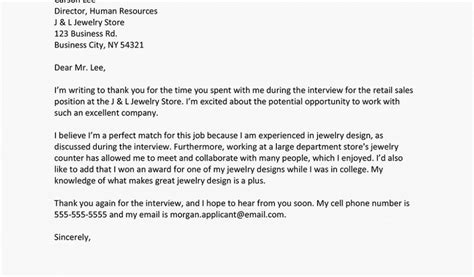 Thank You Card after Interview Sample Job Interview Thank You Letter ...