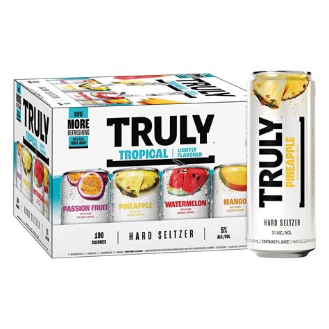 Amazon.com: Truly Hard Seltzer Tropical Variety, 12 unidades, latas de ...