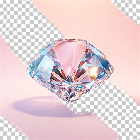 Premium Psd Large Diamond On Transparent Background Reflective