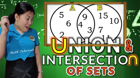 Union And Intersection Of Sets Grade Mathematics Q Math Tutorial