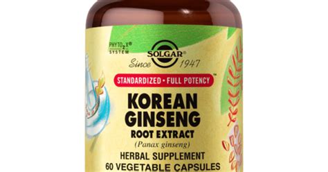 Solgar Sfp Korean Ginseng Root Extract 60 растителни капсули