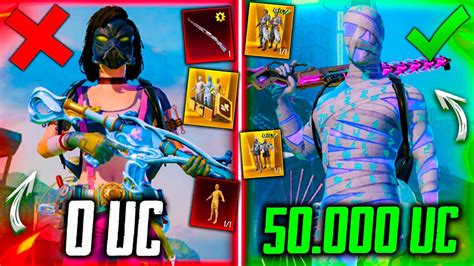 😲ААА! ЗОЛОТАЯ ПРОКАЧКА АККАУНТА на 50000 UC В PUBG MOBILE! УДАЧНО ...