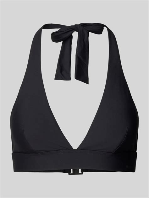 Marc O Polo Bikini Oberteil Mit V Ausschnitt Modell Essentials Black