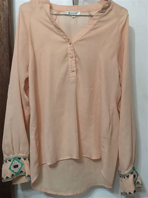 Camisa Nude Camisa Feminina Del Cia Usado Enjoei