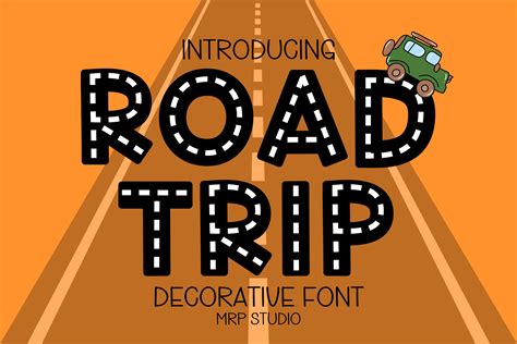 Road Trip Font By Mrp Studio · Creative Fabrica