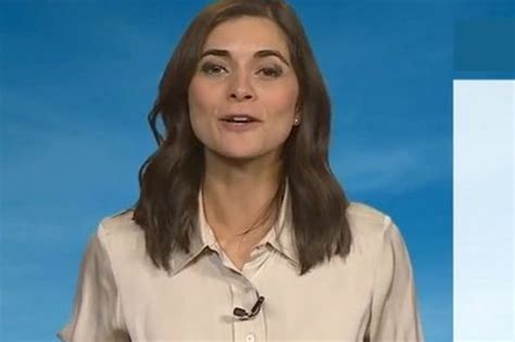 Gmb Weather Girl Lucy Verasamy Wows In Figure Hugging Silk Blouse On