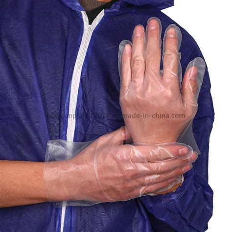 Food Handling Hdpe Disposable Gloves Pe Polyethylene Disposable Gloves