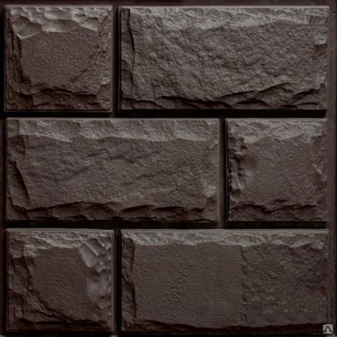 Фасадная плитка "Рваный камень" коричневый 27*12 купить за 850 руб./кв ...