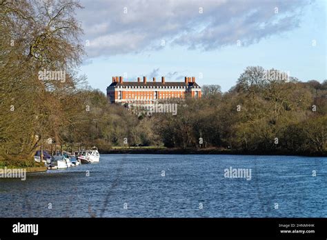 Looking Towards Richmond Hill As Viewed From The River Thames At Ham