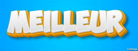 Meilleur Text Effect and Logo Design Word