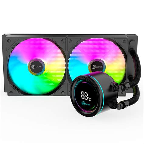 Water Cooler 240mm Com Tela - Water Cooler Kalkan Alpha 240mm ARGB com Tela Digital para AMD e Intel ...