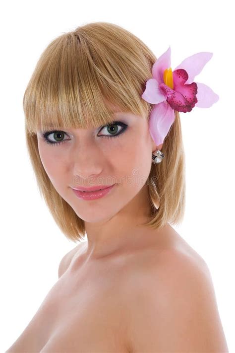 Portrait Of The Nude Girl With Green Eyes Picture Image 5863089