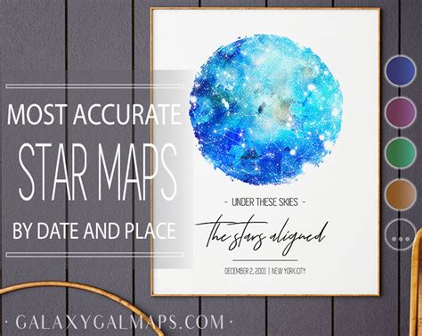 Star Map Birthday Personalised Star Map Poster Custom Star Etsy