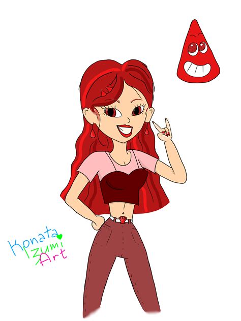 Colourblock Red As A Human Digital By Konataizumiart On Deviantart