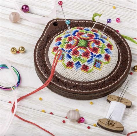 Pin Cushion Needlecraft Kit Needle Storage Pin By Woodland Crafts