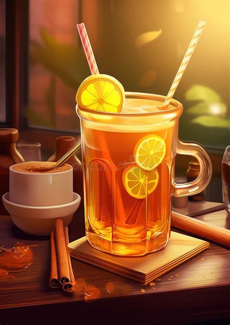 Hot Toddy Cocktail On A Table By Generative Ai Stock Illustration Illustration Of Fresh