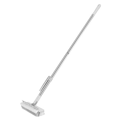 Imossad 2 In 1 Adjustable Floor Scrub Brush With Handle Grout Brush