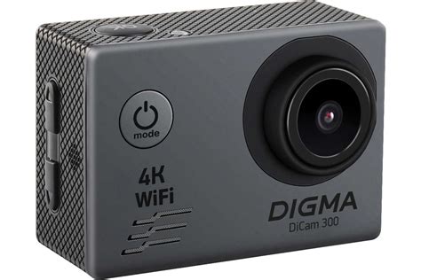Экшн-камера DIGMA DiCam 300 серый 1143221 - выгодная цена, отзывы ...