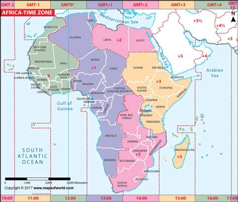 Africa Time Zone Map Verjaardag Vrouw 2020