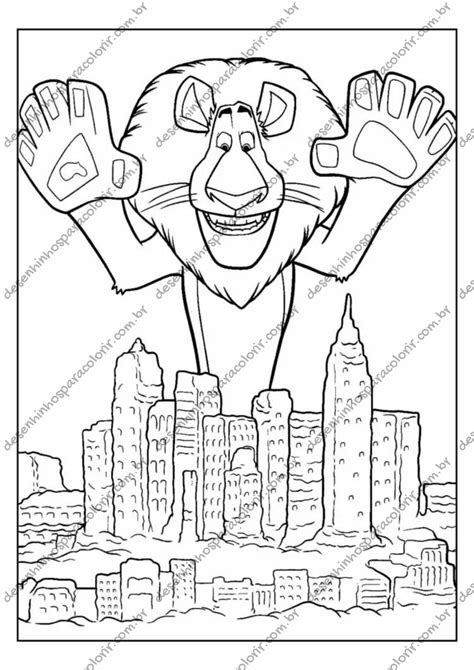 Desenho Para Colorir Madagascar - 10