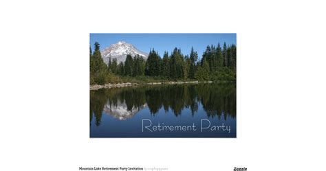 Mountainlakeretirementpartyinvitation