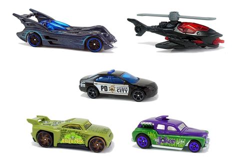 Batman Paquete Con Carritos Hot Wheels Fyl Mattel En Mercado Libre