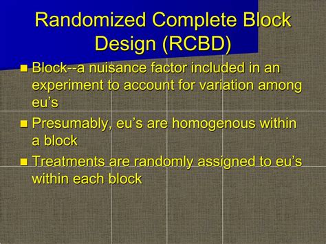 PPT - Randomized Complete Block Design (RCBD) PowerPoint Presentation, free download - ID:481694