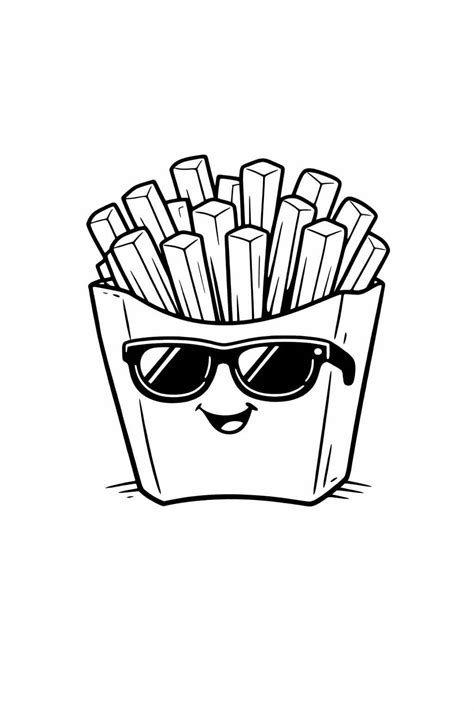Batata Frita Para Imprimir - 15 Desenhos de Batata Frita para colorir e imprimir