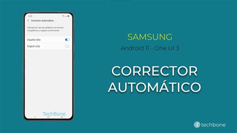 Corrector automático Teclado Samsung Android 11 One UI 3 YouTube