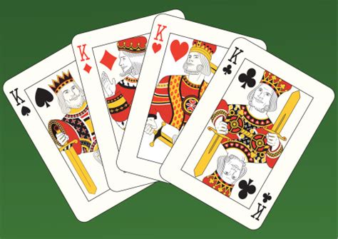 Quantos Reis Tem No Baralho - Vetores de Quatro Reis Cartas De Baralho e mais imagens de Carta de ...