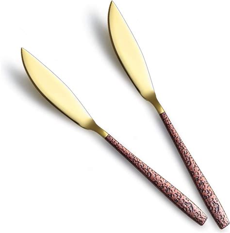 Amazon Berglander Butter Knife 2 Pieces With Moon Surface Handle