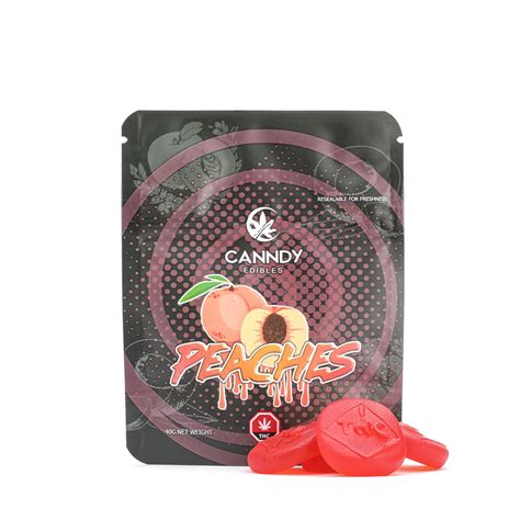 Canndy Edibles Mg Thc Gummies Peaches Naked Canada