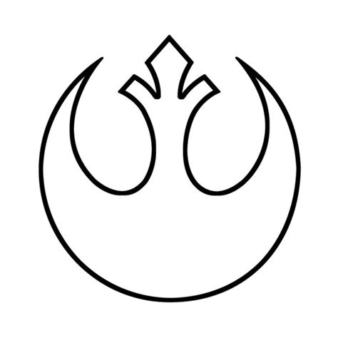 Star Wars Rebel Alliance Symbol Outline Decal for Car/Laptop