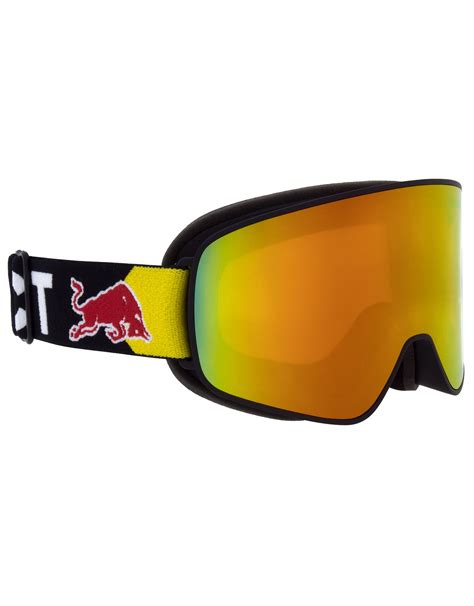 Red Bull Spect Eyewear Rush Matt Black Orange With Red Mirror Ski