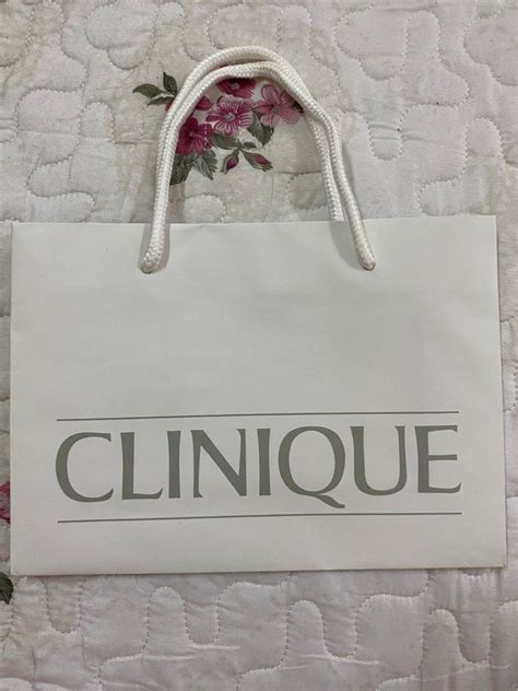 Clinique Paper Bag Small Luxury Accessories On Carousell