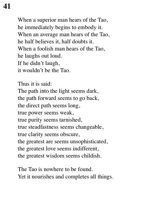 41 Tao Te Ching Lao Tse Lao Tzu Prose Poetry Writing Poetry Lao