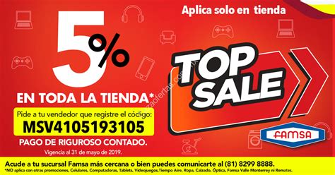 Cupón Famsa Hot Sale 2019 de 50 de descuento adicional