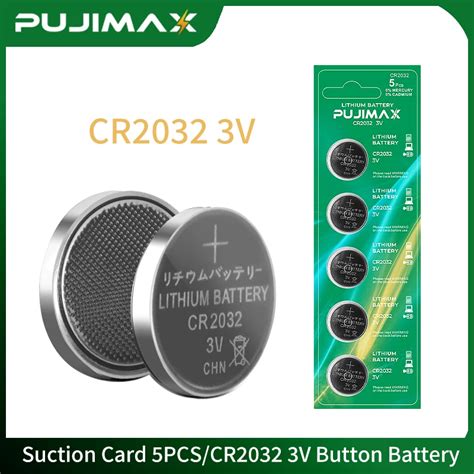 Pujimax 5pcs Knopf Batterien Cr2032 Br2032 Dl2032 Ecr2032 M Nz Zelle 3v