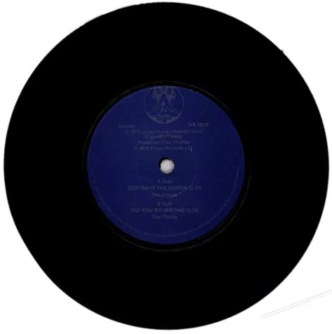 SEX PISTOLS GOD SAVE THE QUEEN C W DID YOU NO WRONG PUNK SILVER