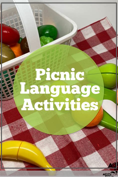 Picnic Themed Language Activities For Speech Therapy Activity Tailor