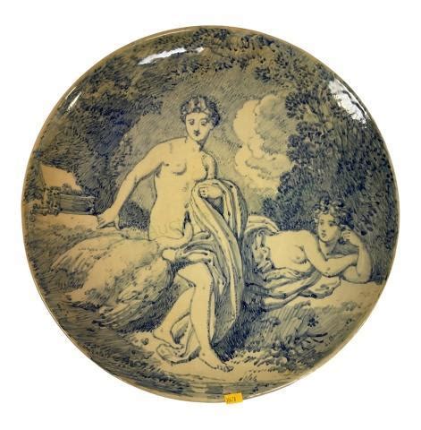 Lot L Boulanger Signed Decorative Nude Footed Bowl