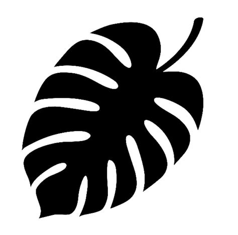 Лист монстеры шаблон - 76 фото