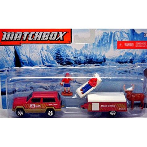 Matchbox Hitch And Haul Jeep Cherokee With Pop Up Camper Global