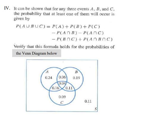 Probablity In A Venn Diagram 3 Events Probabilities Using Ve