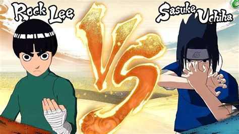 Rock Lee Clássico VS Sasuke Clássico Naruto Shippuden Ultimate