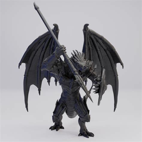 Hot Goblin 翼竜槍蝙蝠翼 ミニチュア ホットゴブリン ドラゴンボーン戦士