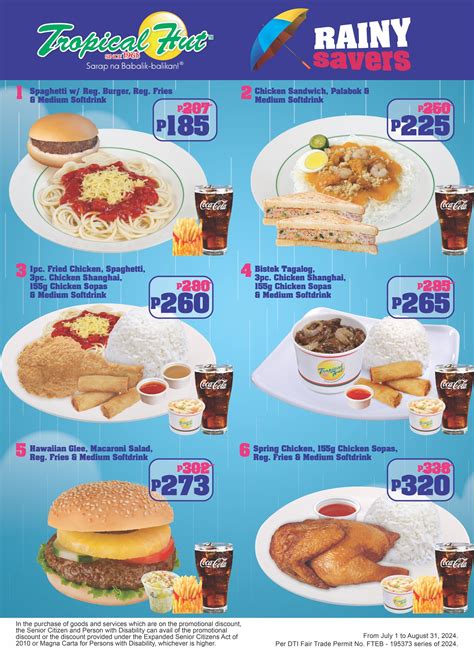 Tropical Hut Philippines Menu and Prices [August 2024] - PhilMenu