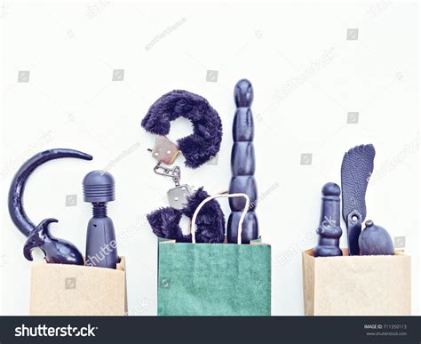 Various Sex Toys Dildo Vibrator Handcuffs Stock Photo Shutterstock