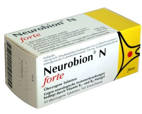 I El neurobion forte pertenece al grupo de vitaminas del complejo B ...