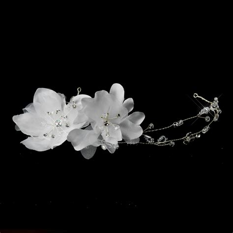 Romantic Flower Rhinestone Bridal Headpiece Elegant Bridal Hair